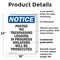 Signmission Posted No Trespassing Logging OSHA Notice Sign, Plastic, 18in W x 24in L, 2PK OS-2PACK-NS-P-1824-V-17729 - alternate 3